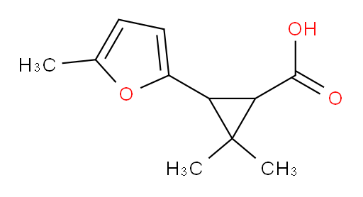 2,2-dimethyl-3-(5-methylfuran-2-yl)cyclopropane-1-carboxylic acid