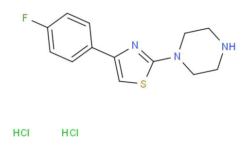 1-[4-(4-fluorophenyl)-1,3-thiazol-2-yl]piperazine dihydrochloride