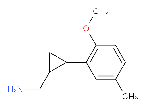 [2-(2-methoxy-5-methylphenyl)cyclopropyl]methanamine