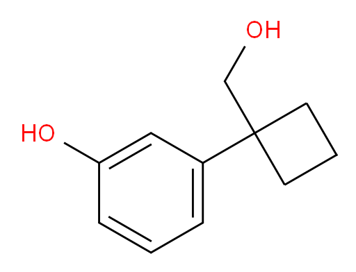3-[1-(hydroxymethyl)cyclobutyl]phenol