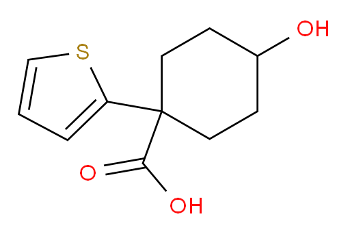 4-hydroxy-1-(thiophen-2-yl)cyclohexane-1-carboxylic acid