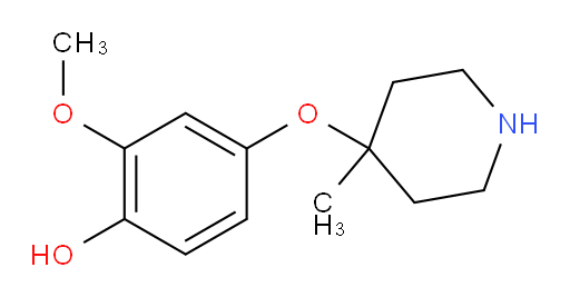 2-methoxy-4-[(4-methylpiperidin-4-yl)oxy]phenol