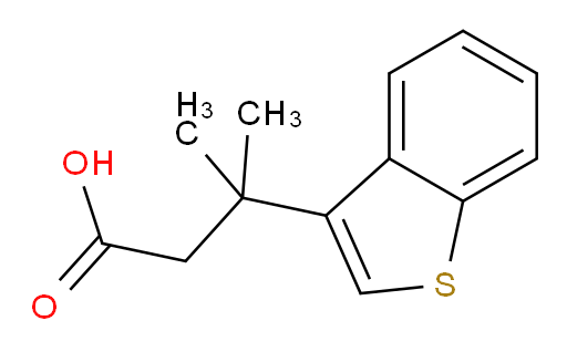 3-(1-benzothiophen-3-yl)-3-methylbutanoic acid