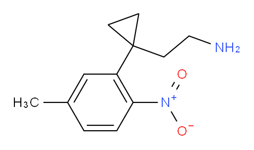 2-[1-(5-methyl-2-nitrophenyl)cyclopropyl]ethan-1-amine