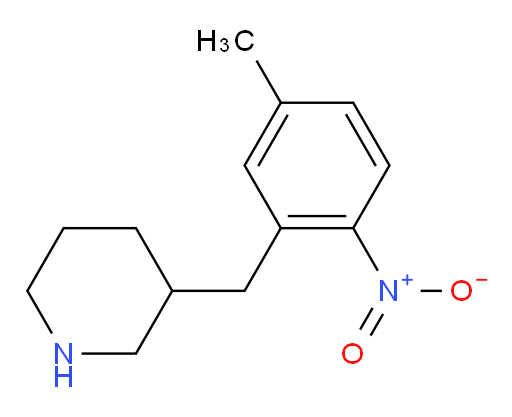 3-[(5-methyl-2-nitrophenyl)methyl]piperidine