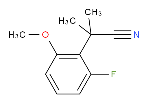 2-(2-fluoro-6-methoxyphenyl)-2-methylpropanenitrile
