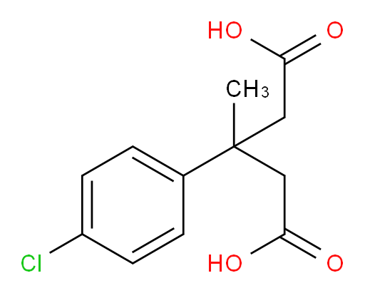3-(4-chlorophenyl)-3-methylpentanedioic acid
