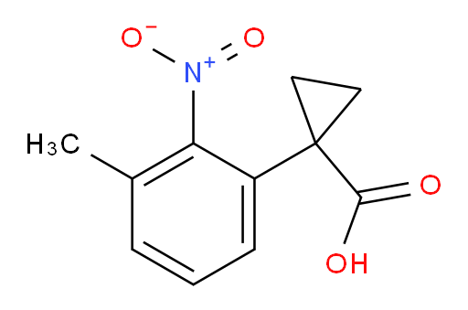 1-(3-methyl-2-nitrophenyl)cyclopropane-1-carboxylic acid