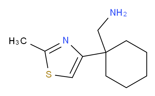 [1-(2-methyl-1,3-thiazol-4-yl)cyclohexyl]methanamine