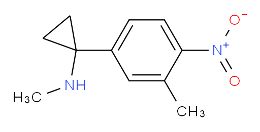 N-methyl-1-(3-methyl-4-nitrophenyl)cyclopropan-1-amine