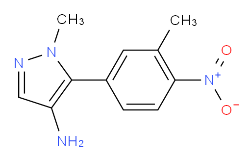 1-methyl-5-(3-methyl-4-nitrophenyl)-1H-pyrazol-4-amine