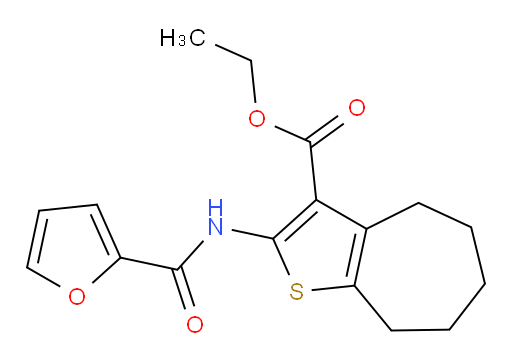 ethyl 2-(furan-2-amido)-4H,5H,6H,7H,8H-cyclohepta[b]thiophene-3-carboxylate