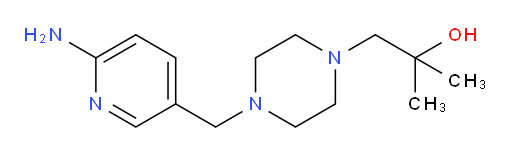 1-{4-[(6-aminopyridin-3-yl)methyl]piperazin-1-yl}-2-methylpropan-2-ol