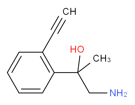 1-amino-2-(2-ethynylphenyl)propan-2-ol