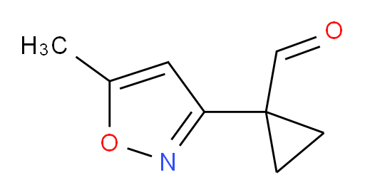 1-(5-methyl-1,2-oxazol-3-yl)cyclopropane-1-carbaldehyde