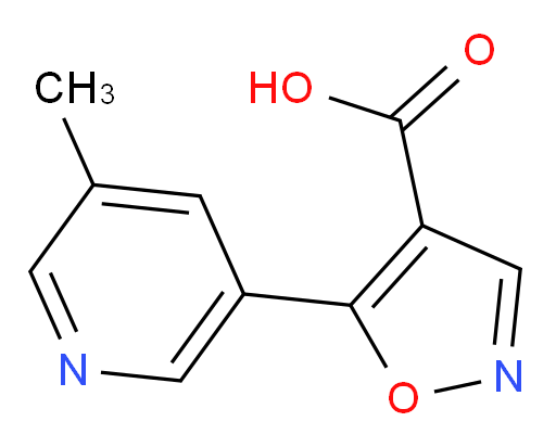 5-(5-methylpyridin-3-yl)-1,2-oxazole-4-carboxylic acid
