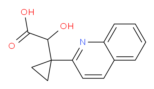 2-hydroxy-2-[1-(quinolin-2-yl)cyclopropyl]acetic acid