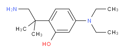 2-(1-amino-2-methylpropan-2-yl)-5-(diethylamino)phenol