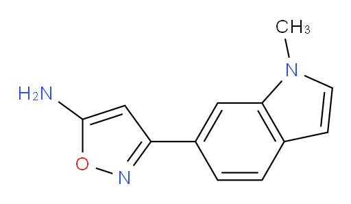 3-(1-methyl-1H-indol-6-yl)-1,2-oxazol-5-amine