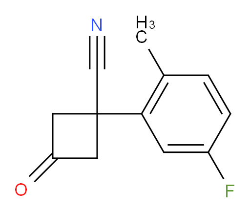 1-(5-fluoro-2-methylphenyl)-3-oxocyclobutane-1-carbonitrile