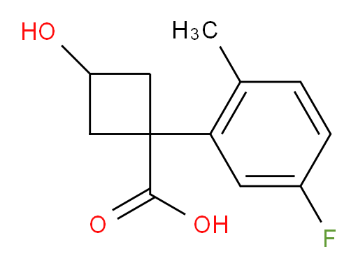 1-(5-fluoro-2-methylphenyl)-3-hydroxycyclobutane-1-carboxylic acid
