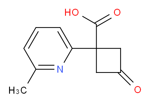 1-(6-methylpyridin-2-yl)-3-oxocyclobutane-1-carboxylic acid