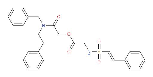 [benzyl(2-phenylethyl)carbamoyl]methyl 2-(2-phenylethenesulfonamido)acetate