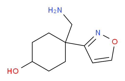 4-(aminomethyl)-4-(1,2-oxazol-3-yl)cyclohexan-1-ol
