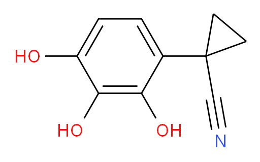 1-(2,3,4-trihydroxyphenyl)cyclopropane-1-carbonitrile