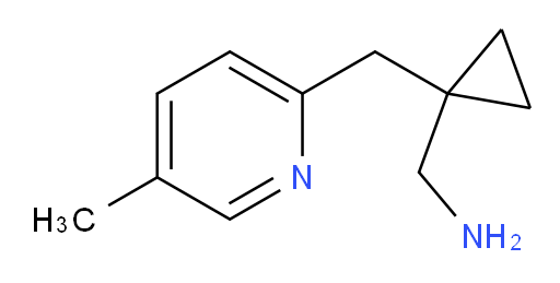 {1-[(5-methylpyridin-2-yl)methyl]cyclopropyl}methanamine