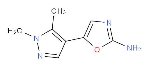 5-(1,5-dimethyl-1H-pyrazol-4-yl)-1,3-oxazol-2-amine