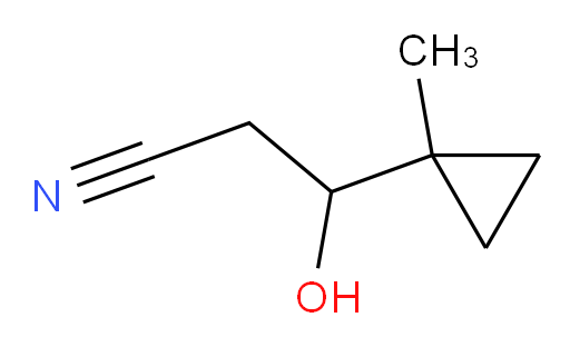3-hydroxy-3-(1-methylcyclopropyl)propanenitrile