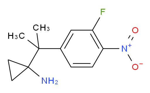 1-[2-(3-fluoro-4-nitrophenyl)propan-2-yl]cyclopropan-1-amine