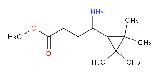 methyl 4-amino-4-(2,2,3,3-tetramethylcyclopropyl)butanoate