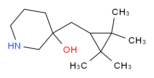 3-[(2,2,3,3-tetramethylcyclopropyl)methyl]piperidin-3-ol