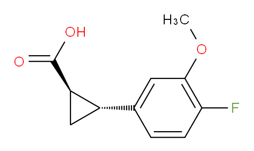 rac-(1R,2R)-2-(4-fluoro-3-methoxyphenyl)cyclopropane-1-carboxylic acid