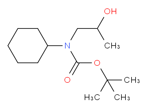 tert-butyl N-cyclohexyl-N-(2-hydroxypropyl)carbamate
