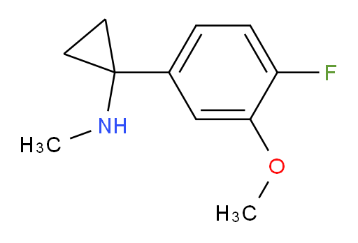 1-(4-fluoro-3-methoxyphenyl)-N-methylcyclopropan-1-amine