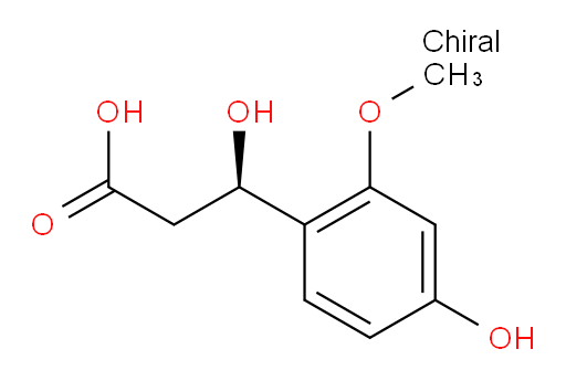 (3R)-3-hydroxy-3-(4-hydroxy-2-methoxyphenyl)propanoic acid