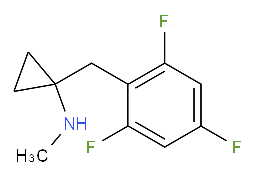 N-methyl-1-[(2,4,6-trifluorophenyl)methyl]cyclopropan-1-amine