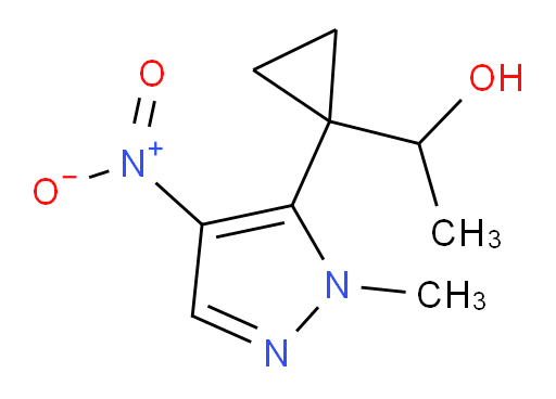 1-[1-(1-methyl-4-nitro-1H-pyrazol-5-yl)cyclopropyl]ethan-1-ol