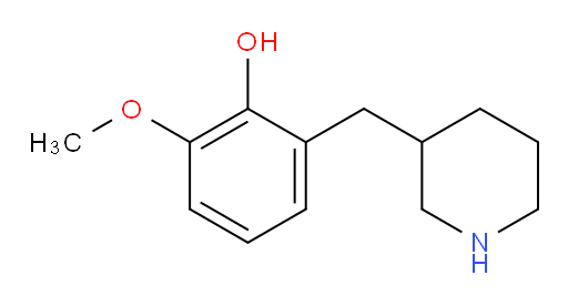 2-methoxy-6-[(piperidin-3-yl)methyl]phenol