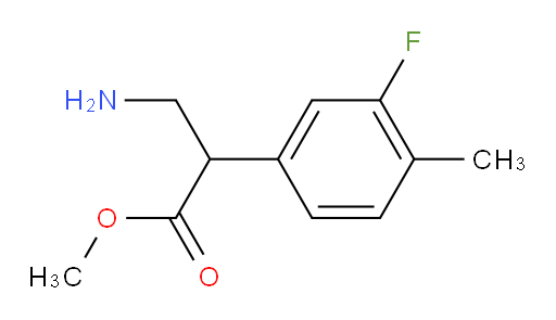 methyl 3-amino-2-(3-fluoro-4-methylphenyl)propanoate