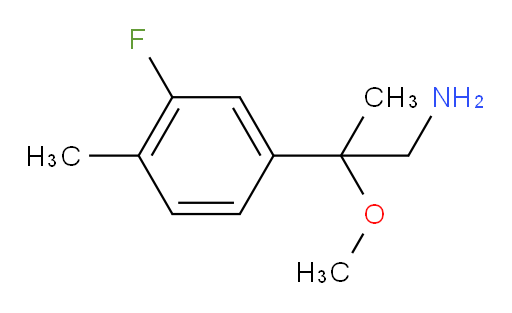2-(3-fluoro-4-methylphenyl)-2-methoxypropan-1-amine