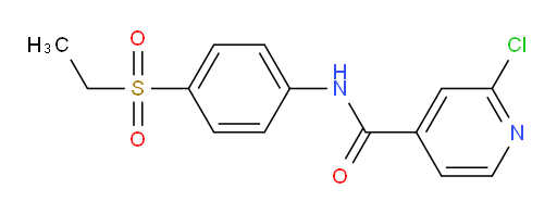 2-chloro-N-[4-(ethanesulfonyl)phenyl]pyridine-4-carboxamide