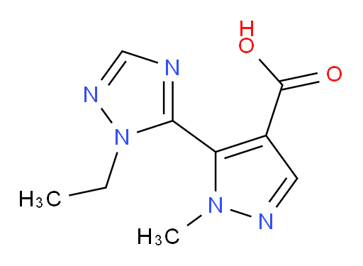 5-(1-ethyl-1H-1,2,4-triazol-5-yl)-1-methyl-1H-pyrazole-4-carboxylic acid