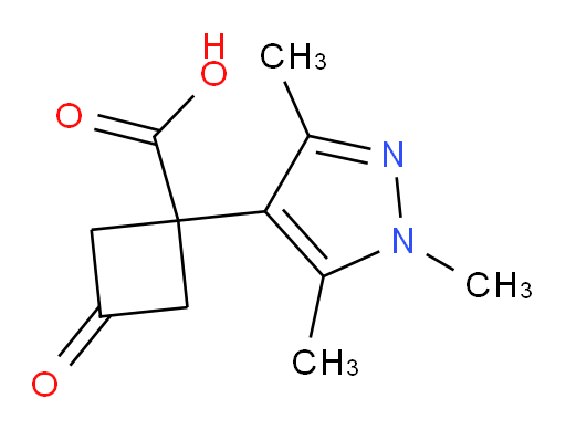3-oxo-1-(trimethyl-1H-pyrazol-4-yl)cyclobutane-1-carboxylic acid