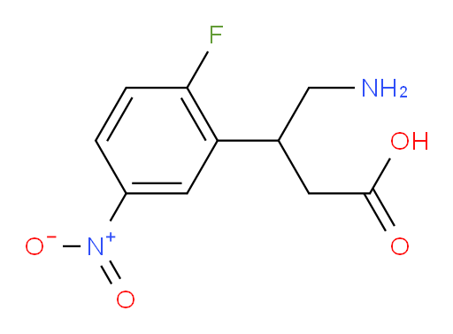 4-amino-3-(2-fluoro-5-nitrophenyl)butanoic acid