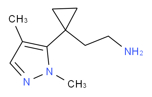 2-[1-(1,4-dimethyl-1H-pyrazol-5-yl)cyclopropyl]ethan-1-amine