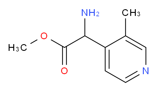 methyl 2-amino-2-(3-methylpyridin-4-yl)acetate